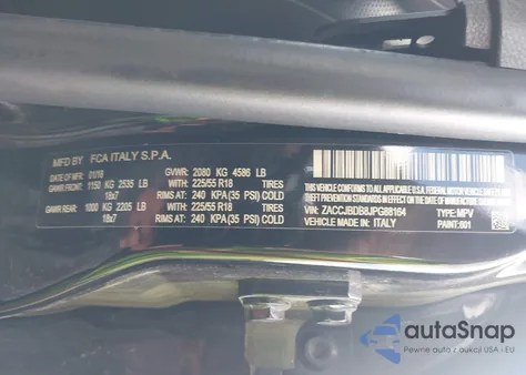 2018 Jeep Renegade Limited 4X4 z USA, uszkodzony, nr VIN ZACCJBDB8JPG88164